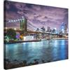 MuchoWow© Quadri Grandi Dimensioni Quadretti Da Parete Quadro Moderno Foto | 100x70 cm Camera Da Letto Stampa Su Tela Soggiorno Con Cornice Decorazioni New York - Skyline - Città - Colori
