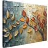 MuchoWow© Stampa Su Tela Canvas Grandi Dimensioni Quadri Moderni Quadro | 100x70 cm Decorazioni Pareti Con Cornice Soggiorno Foto Camera Da Letto Arte - Fogliame - Marrone - Moderno - Natura
