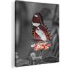 MuchoWow© Stampe Su Tela Moderne Quadro Moderno Quadretti Da Parete | 70x100 cm Soggiorno Room Decor Farfalla - Animali - Fiori - Bianco E Nero - Arancione