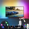 ETRLNXY RGBIC Striscia LED 6 metri Dreamcolour TV Retroilluminazione con APP & Telecomando Controllo per 85 a 105 pollici TV, Sincronizzazione Musicale USB LED Striscias WS2812 LEDs per PC Monitor Sala giochi