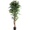 Lemag srl Lemag Pianta Artificiale da Interno con Vaso Incluso - Altezze da 60 a 150 cm - Ficus, Monstera, Palma, Bambu, Dracena, Orchidea e Altri Modelli - Aspetto Naturale