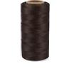 PH PandaHall Pandahall - Rotolo di filo piatto in poliestere cerato, 260 metri/rotolo, 1 mm, per fai da te, artigianato, cucito, perline (marrone cocco)