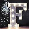 Maimeili LED Marca Lettera Luce, Luce su Lettere Glitter Alfabeto Lettera Segno Batteria alimentata per la Luce Notturna Festa di Anniversario Figlie di Nozze Regali Acciedi Bar Decorazione di Natale