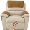 MeRcri Copri poggiatesta per Divano , Copribraccioli per Divano sedia reclinabile Bracciolo Copri Poltrona Braccioli Protezione Copri sedile Divano , Per 1 2 3 Posti ( Color : Camel color , Size : 1 seat )