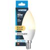Status Lampadina a LED SES E14, 8 Watt, attacco a vite piccolo, opale bianco caldo, equivalente a 60 Watt, dimmerabile