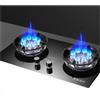 THEGA Stufa A Gas 5,2 KW, Fornello A Gas A Nove Cavità In Vetro Temperato, Piano Cottura Con Fiamma Regolabile, Con Temporizzazione Smart Touch Indipendente(LPG)