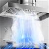 DSYYNAY Potente cappa da cucina per uso domestico, alto volume d'aria e ventola di scarico a bassa rumorosità Dual Touch Control e illuminazione a LED professionale adatta per cucine residenziali(1m)