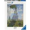 Ravensburger - Puzzle 1000 Pezzi Art Collection: Monet: Donna con il Parasole Girata verso Sinistra, Puzzle Adulti E Famiglie, Puzzle 1000 Pezzi 70 x 50 cm, Regalo Adulti