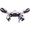 Sonic The Hedgehog Sonic 3 Movie Action Figure Playset Granchio 6 cm - Chele Che pizzicano, Occhio Estensibile, Gambe Mobili - Giochi di Sonic Interattivo per Bambini