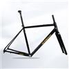 BSFHQS 700C Telaio Bici da Strada Ghiaia 44 47 50 53 56 59cm ASSE Passante F12*100mm R12*142mm Telaio Freno a Disco in Alluminio con Forcella in Carbonio BSA BB68