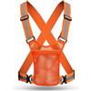 Jorzer Gilet da Corsa Riflettente Attrezzatura Riflettente da Corsa Pieghevole Alta visibilità per Corse notturne/Bicicletta Stoccaggio Pieghevole Regolabile, Giallo