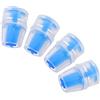 POPETPOP 4 Pezzi Valvola di Ricambio per Morso in Silicone Blu | Sostituzione Rapida e Sicura, Adatta a Escursionisti e Atleti di Endurance, per Trail Running e Backpacking