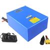 SSCYHT Batteria LiFePO4 25,6V Batteria Litio 24V con Rivestimento in PVC | Batteria ricaricabile 24V 6Ah 12Ah 18Ah 24Ah 30Ah Ricambio per illuminazione stradale, ecoscandaglio o pompa dell'acqua