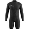 Marchfunny Costume da bagno flessibile della muta di gomma del cloroprene 2mm | Gomma cloroprene da 2 mm, movimento flessibile, design a maniche lunghe, colore nero, taglie da uomo