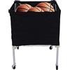 WAHEWUD Carrello portapalle Portatile Pieghevole Carrello per Palline con Ruote per Basket, Calcio, pallavolo