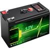 JHKJ Batteria Portatile al Litio da 12 V per Uso Esterno | Batteria al litio sostitutiva da 12V (7,2Ah / 9Ah / 10,8Ah) per applicazioni solari/marine, con caricabatterie