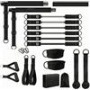 KiBcsLic Kit Bastone Pilates con Fasce di Resistenza Mfunzione Attrezzo di Resistenza con Modulare Elastici Fitness Maniglie
