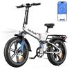 VARUN 20 * 4.0'' Bici Elettrica Pieghevole con NFC/APP, 48V 624Wh, 120km | Bicicletta Elettrica con Suspension Complete, Alluminio, Ruota Monoblocco 4.0'', E Bike per Città/Montagna/Neve