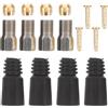 BESTOYARD Kit Connettori a Forma di Mandorla in Ottone e Acciaio | Componenti per Leve Freno Idrauliche, Accessori per Meccanici Bici, Protezioni Tubi Freno Resistenti