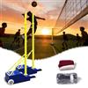 ZengHeBloom Rete Da Pallavolo Portatile Con Supporto E Rete Badminton Inclusa, Set Completo 2 In 1 Con Pali Regolabili In Altezza Da 1,55 A 2,10 M, Base Con Ruote Per Giardino, Cortile E Spiaggia