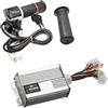 Generic Accessori Bici elettrica Controller Spazzolato Motore Impugnatura acceleratore 24V 36V 48V 250W 350W 500W 1000W con Adesivi Riflettenti