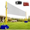 ZengHeBloom Rete Da Pallavolo Per Giardino Con Pali E Rete Da Badminton Inclusa, Set Sportivo 2 In 1 Con Altezza Regolabile Da 1,55 A 2,10 M, Base Con Ruote Per Esterno, Spiaggia, Scuola E Campeggio