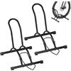 Urban Deco Supporto per bicicletta da pavimento, autoportante, professionale, per mountain bike, mountain bike, bici da corsa, nero (2)