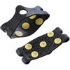 ZMdooreasy Picchetti da neve per escursionismo alpinismo ghiaccio | Adatto per scarpe taglie 29-46, materiale in silicone TEP, design antiscivolo, opzioni in bianco e nero