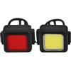 BESTOMZ Luce per Bicicletta Ricaricabile Anteriore e Posteriore | Beads Cob LED e ABS, Montaggio Rapido senza Attrezzi, per Bici Elettriche e Piccole Uscite Serali