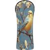 Decor Trendy Set di coperture per golf Beauty Budgerigar Neutro | Accessori in pelle di alta qualità con etichette numerate per Fairway Wood Hybrid protector para carro de golf