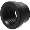 NUOBESTY Dado Forcella Anteriore Mountain Bike Lega di Alluminio Nero Compatto | Trattamento Anodizzato Resistente All'usura, Riduce Rumori e Giochi, Mantiene Precarico Forcella