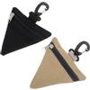 Ciieeo Marsupio Tattico Triangolare per Campeggio 2 Pezzi Beige, Gancio | Accesso Rapido, Fissaggio allo Zaino, Tessuto Non Tessuto e Fibbia Plastica, per Carte e Stoviglie