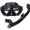 Generic Set maschera da snorkeling, panoramica a 180°, anti-appannamento per una facile respirazione, attrezzatura professionale per snorkeling per adulti, ideale per immersioni e nuoto