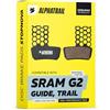 Alphatrail Pastiglie Freni - Compatibile con SRAM Guide & Avid Trail I Organiche & Sinterizzate Pastiglie freno con elevata chilometraggio I 100% Perfetto per Avid Elixir Trail 7 9 XO & SRAM Guide R