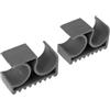 GATHINESS 2 Pezzi Clip per Pali da Barca in Nailon Doppio Tubo 25mm | Supporto Doppio Tubo per Pali da 1 Pollice, per Installatori Marini, Uso in Acqua Agitata, Accessorio Stabile per Tende