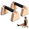 LOMUG Maniglie per flessioni in legno, parallele per calisthenics e allenamento | Barre per flessioni, blocchi ergonomici per esercizi a L, tavola e flessioni