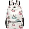 Generic Zainetto French Bulldog Ring Zaino Escursione alta capacità | Facile Da Pulire Backpack Adattabile Zainetti Asilo Medie