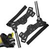 LAXHFAUQ Grip Ghiaccio Scarpe 2 Pezzi Universali Antiscivolo Riflettenti 5 Denti | Ramponi da Trazione per Scarpe e Stivali Invernali Scalata Roccia Alpinismo Trekking Pesca Escursioni Survival
