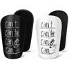 DAHAIHLAN Parastinchi Calcio Bambino, 2 Paia Mini Parastinchi Calcio, 10 X 6 cm | Design Antiscivolo, Protezione Antiurto, per Ragazzi, Ragazze, Adolescenti e Bambini (Nero + Bianco)