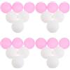 Luxshiny 100 Pezzi Palline da Ping Pong 40mm senza Cuciture | Plastica PP, Superficie senza Testo Né Logo, per Scuola, Creatività, Decorazione e Giochi di Estrazione