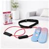 Generico Cintura con Banda di Resistenza Fitness 20kg + Calzini Antiscivolo Donna - Elastico Allenamento Gambe Glutei con Cintura Vita, Set Pilates Casa Portatile, Banda Elastica Allenamento Home Workout