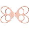 Generico Fasce Elastiche Donna Cinghie Morbide a Forma di 8 a 3 Livelli con Maniglie | Bande Braccia per Palestra Yoga Allenamento Parte Alta Braccia Spalle Schiena Petto Gambe Caviglie