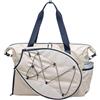 Generic Borsa Tennis Donna Tiene 2 Racchette Badminton Tote Palestra | Scomparto Scarpe Ventilato e Tasca per Capi Bagnati, Borsa per Laptop 39,6 cm Tennis e Palestra per Atleti Uomini Donne