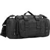 Vaguelly Borsa a Tracolla da Escursione, Marsupio Outdoor Casual Nero | Tela Canvas, Tasche Separate e Cerniera Liscia, per Passaporto e Portafoglio