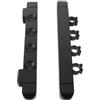 ibasenice Legno Nero Porta Stecche da Biliardo e Montaggio a Vite a Parete 4 Fori | Supporto Salvaspazio Versatile, Facile da Installare, Mantiene le Stecche in Posizione Verticale