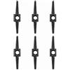 Cazfion Attrezzo Instradamento Cavi Interni Bici, 6 Connettori Guaina Freno | Alluminio Anodizzato, Filettatura Inversa, Forma Zigrinata, per MTB, Bici da Strada, Officina e Casa