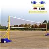 ZengHeBloom Rete Da Pallavolo Con Pali Robusti E Rete Da Badminton, Sistema Sportivo Portatile 2 In 1 Con Altezza Regolabile, Base Mobile Con Ruote Per Giardino, Scuola, Campeggio E Attività All'Aperto