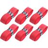 Karakal - PU Super Grip - Nastro Adesivo Antiscivolo per Badminton, Squash, Tennis, Mazze da Hockey o Curling - 6 PCS - Rosso