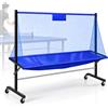 YIYIRAN Rete Raccogli-palline Da Ping Pong Con Ruote, Raccoglitore Di Palline Da Allenamento Autoportante Con 4 Ruote Piroettanti, Barra Di Supporto Di Rinforzo Inferiore Per Allenamento Con Più Palline