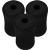 ULTECHNOVO 3 Pezzi Cuscino in Spugna per Tavola Addominali, Nero | Compatibile la Maggior Parte delle Tavole, Comfort nei Piegamenti, Uso Casa e Centri Fitness, per Atleti